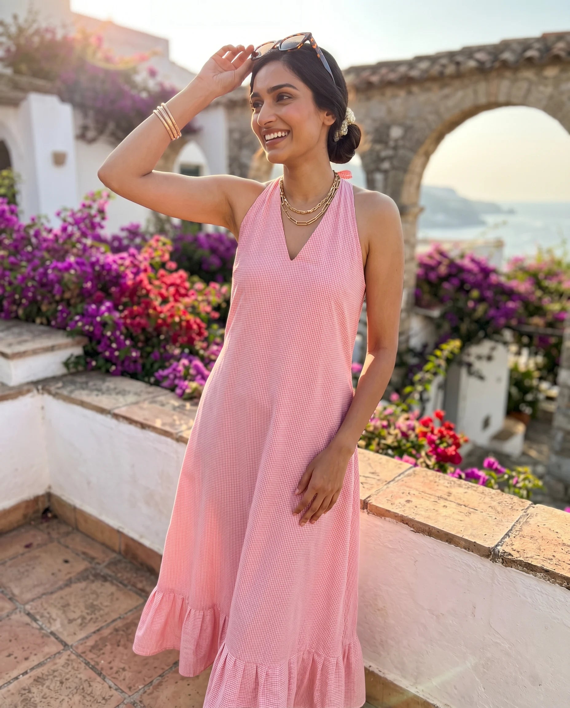 Valencia Maxi Dress Ruffle Hem Sleeveless UGC